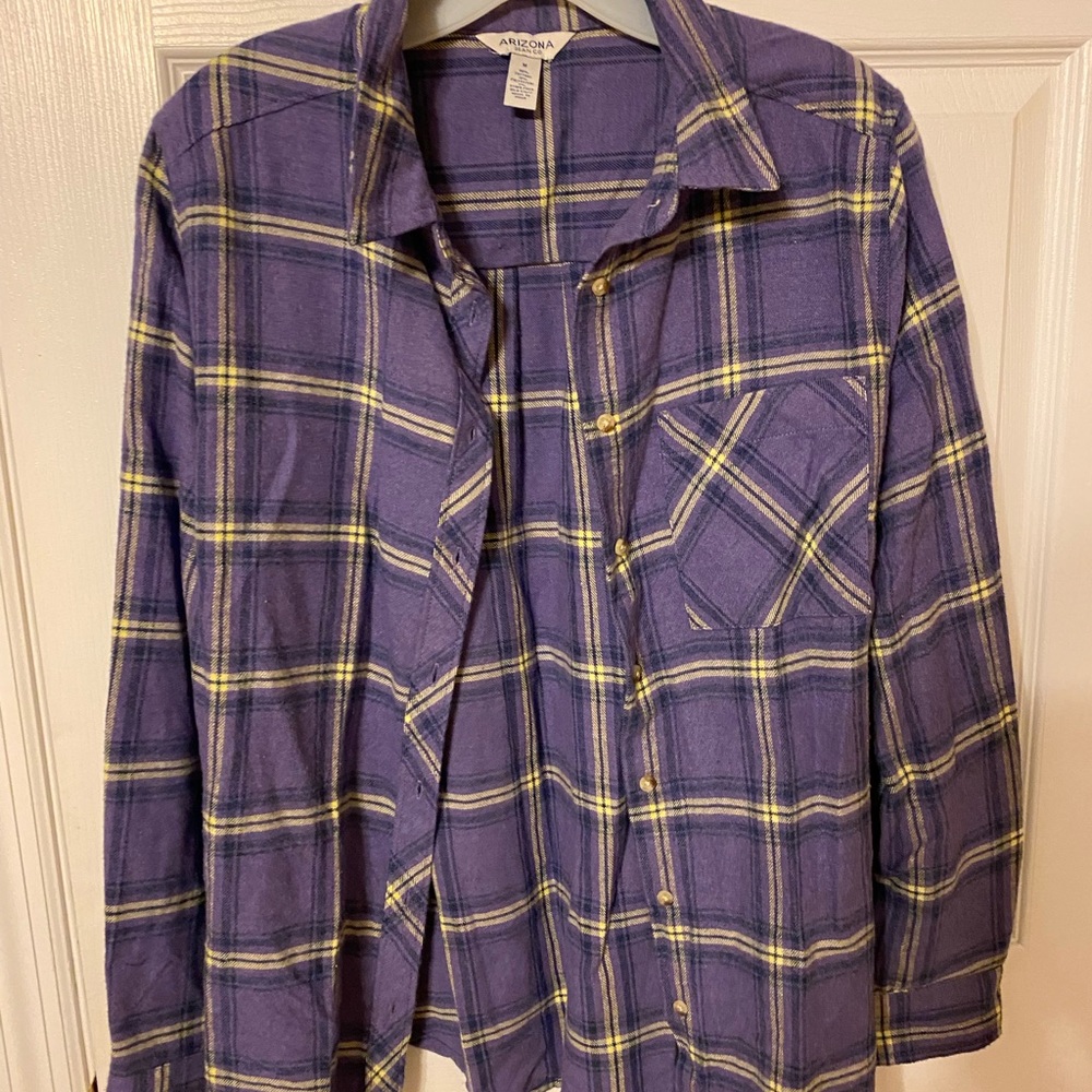 Yellow & purple flannel